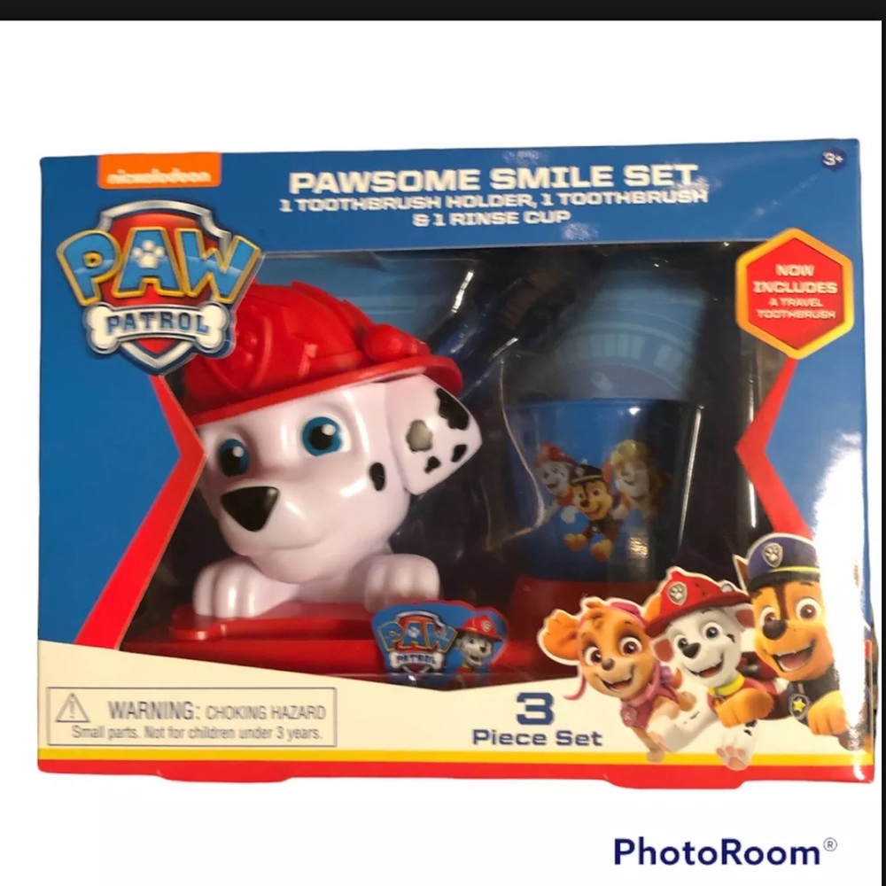 Nickelodeon Paw Patrol Pawsome Smile Set 3-Piece Set Ages 3+ NIB